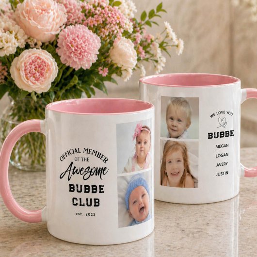 Photo Collage Awesome BUBBE Mug マグカップ