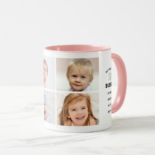 Photo Collage Awesome BUBBE Mug マグカップ (正面右)
