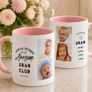 Photo Collage Awesome GRAN Mug マグカップ