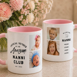 Photo Collage Awesome NANNI Mug マグカップ