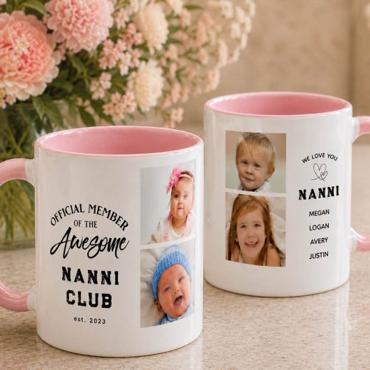 Photo Collage Awesome NANNI Mug マグカップ