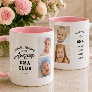 Photo Collage Awesome OMA Mug マグカップ