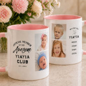 Photo Collage Awesome YIAYIA Mug マグカップ