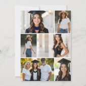 Photo Collage Card Insert for Vellum Graduation 招待状 (裏面)