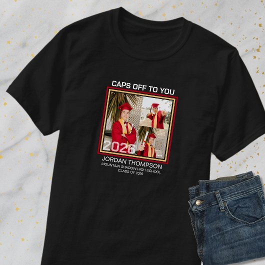 Photo Collage Class Of 2026 Grad Family Group Tシャツ