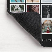 Photo Collage Custom Color Black マウスパッド (コーナー)