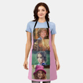 PHOTO COLLAGE CUSTOM KITCHEN APRON エプロン (着用した状態)