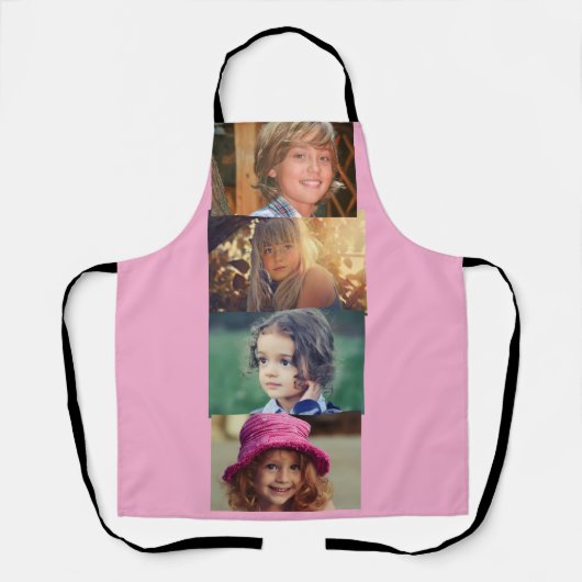 PHOTO COLLAGE CUSTOM KITCHEN APRON エプロン (正面)