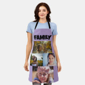 PHOTO COLLAGE CUSTOM KITCHEN APRON FOR MOM エプロン (着用した状態)