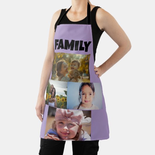 PHOTO COLLAGE CUSTOM KITCHEN APRON FOR MOM エプロン (インサイチュ)