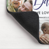 Photo Collage "Daddy" We Love You Mouse pad マウスパッド (コーナー)