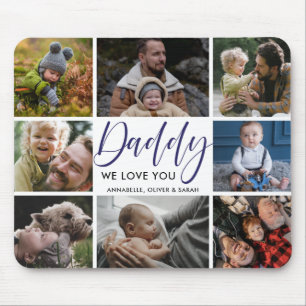 Photo Collage "Daddy" We Love You Mouse pad マウスパッド