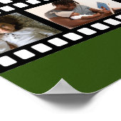 Photo Collage Film Strip Personalized DIY Custom ポスター (角)