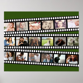 Photo Collage Film Strip Personalized DIY Custom ポスター