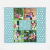 Photo Collage for 最高の Granda Ever Sky Blue フリースブランケット (正面(横))