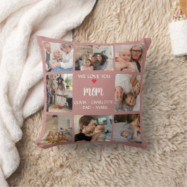Photo Collage Gift Pillow For Mom – アルバムフォト クッション