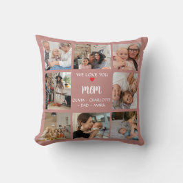 Photo Collage Gift Pillow For Mom – アルバムフォト クッション