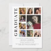 Photo Collage Graduation 招待状 (正面)