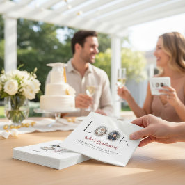 Photo Collage Graduation Elegant Script  スタンダードカクテルナプキン