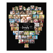 Photo Collage Heart Together We Make A Family フォトプリント (正面)