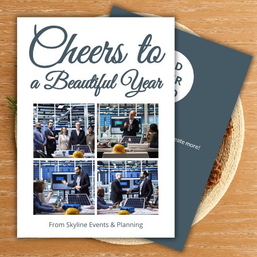 Photo Collage Holiday Card for Realtors シーズンカード