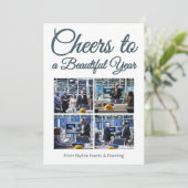 Photo Collage Holiday Card for Realtors シーズンカード (スタンド正面)