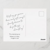 Photo Collage Holiday Postcard 箔シーズンポストカード (裏面)