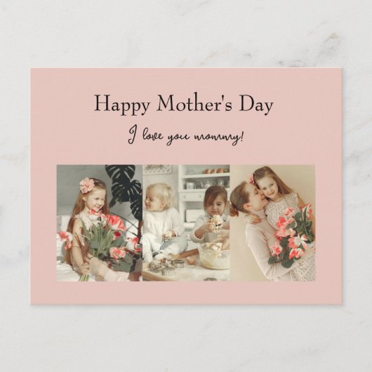 Photo Collage & Message - Personalized Gift |  ポストカード (正面)