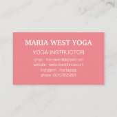 Photo Collage Modern Coach yoga entraîneur fitness 名刺 (裏面)