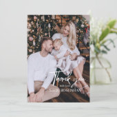 Photo collage Modern Elegant 5 Photo Thank You  サンキューカード (スタンド正面)