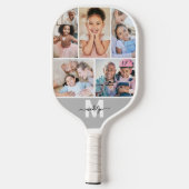 Photo Collage Monogram Picture ピックルボールラケット (裏面)