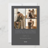 Photo Collage Newlywed Married Little Christmas シーズンカード (裏面)