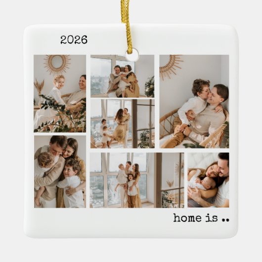 Photo Collage Ornament セラミックオーナメント (正面)