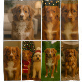 Photo Collage Personalized 7 Photo Template シャワーカーテン (正面)