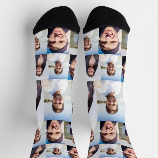 Photo Collage Put Your Face On ソックス (上部)