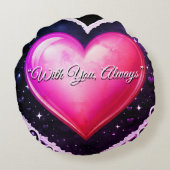 Photo Collage Round Pillow Valentine's Day ラウンドクッション (裏面)