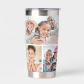 Photo Collage Simple Elegant Picture 保温保冷タンブラー (左面)