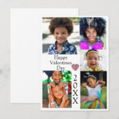 Photo Collage Valentines Heart Custom Year (正面/裏面)
