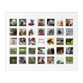 PHOTO COLLAGE WALL ART -34正方形フォトインスタグラム アクリルウォールアート