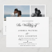 Photo Collage Wedding | Qr Code Invitations 招待状 (正面/裏面)
