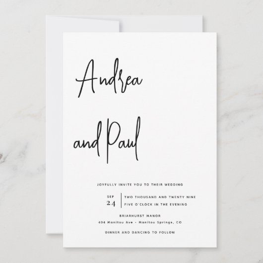 Photo Collage Wedding | Qr Code Invitations 招待状 (正面)