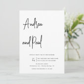 Photo Collage Wedding | Qr Code Invitations 招待状 (スタンド正面)