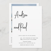 Photo Collage Wedding | Qr Code Invitations 招待状 (正面/裏面)