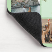 Photo collage with 6 photos and custom Sage Green マウスパッド (コーナー)