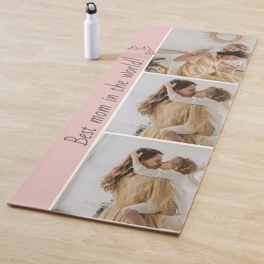 Photo Collage Yoga Mat -最高の Mom  in the world ヨガマット (インサイチュ)