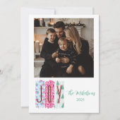 Photo Colorful Joy Christmas シーズンカード (正面)