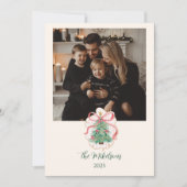 Photo Coquette Merry & Bright Christmas シーズンカード (正面)