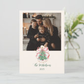 Photo Coquette Merry & Bright Christmas シーズンカード (スタンド正面)