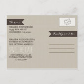 Photo Country Mason Jar迷彩柄日付カードの保存 案内ポストカード (裏面)