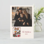 Photo Cozy Duck Christmas シーズンカード (スタンド正面)